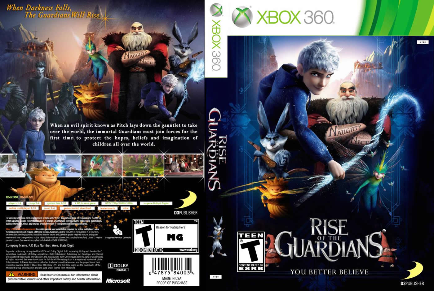 Rise of the Guardians Seminovo - Xbox 360 - Stop Games - A loja de